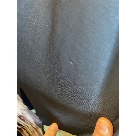 Women's Debut Gray Floral Neck Cross Rhinestone Dress Sz 6 US Or 10 London - Picture 6 of 13